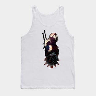 Geralt Fight with Sword Tank Top